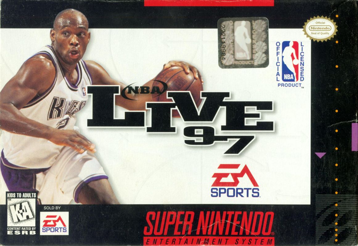 NBA Live 97 box art for Super Nintendo